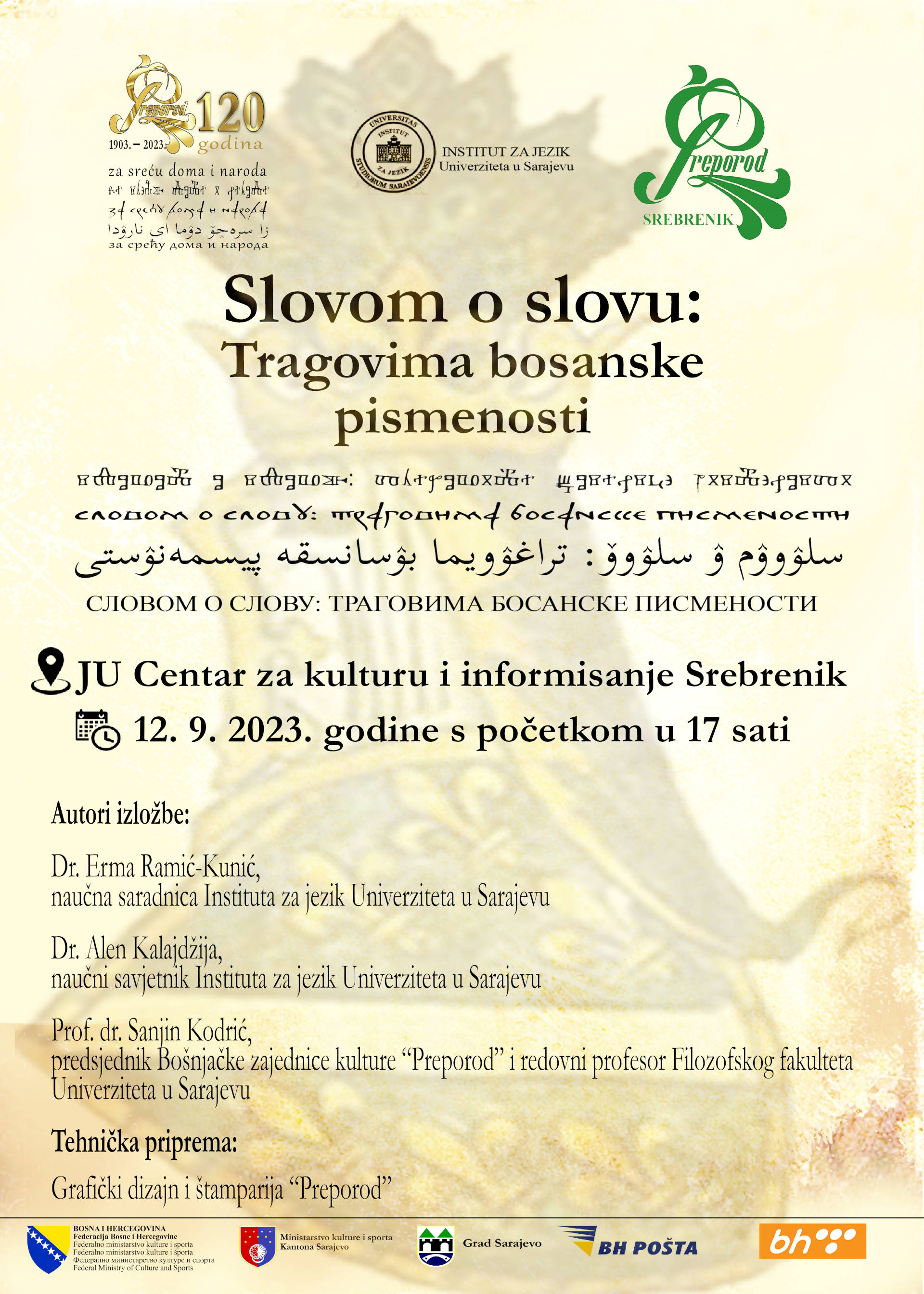 U Srebreniku otvorena izložba Slovom o slovu: Tragovima bosanske pismenosti